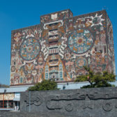 Bibliotheksgebäude der Universidad Nacional Autónoma de México (UNAM)