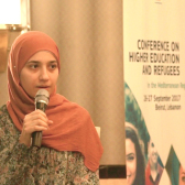 syrische Studentin auf einer HOPES-Konferenz in Beirut