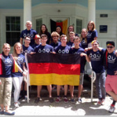 Anett Geithner (ganz links) mit Studierenden des "International Engineering Program" während der "German Campus Week"