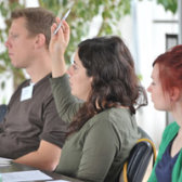 Teilnehmerinnen und Teilnehmer eines Seminars der Internationalen DAAD-Akademie