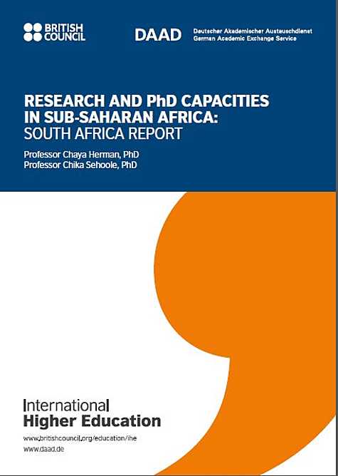 International Higher Education: Research and PhD Capacities in Subsaharan Africa: South Africa Report (2018)